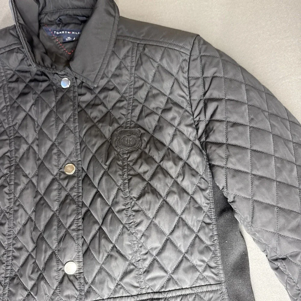 Tommy Hilfiger Ladies' Quilted Jacket - Black‎ XS